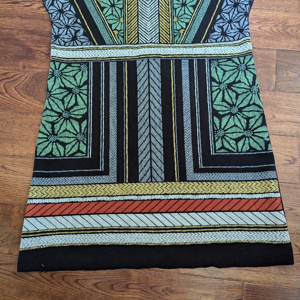 Zara Basic Womens Size S Casual Dress Geometric Print EUC - Picture 2 of 8